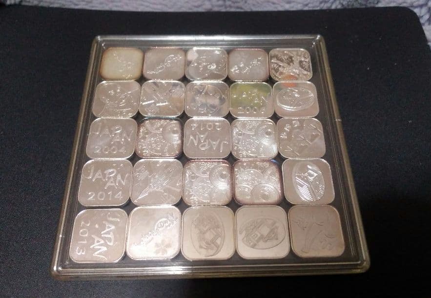 造幣局 貨幣セット出し 銀製銘板 ×25枚！