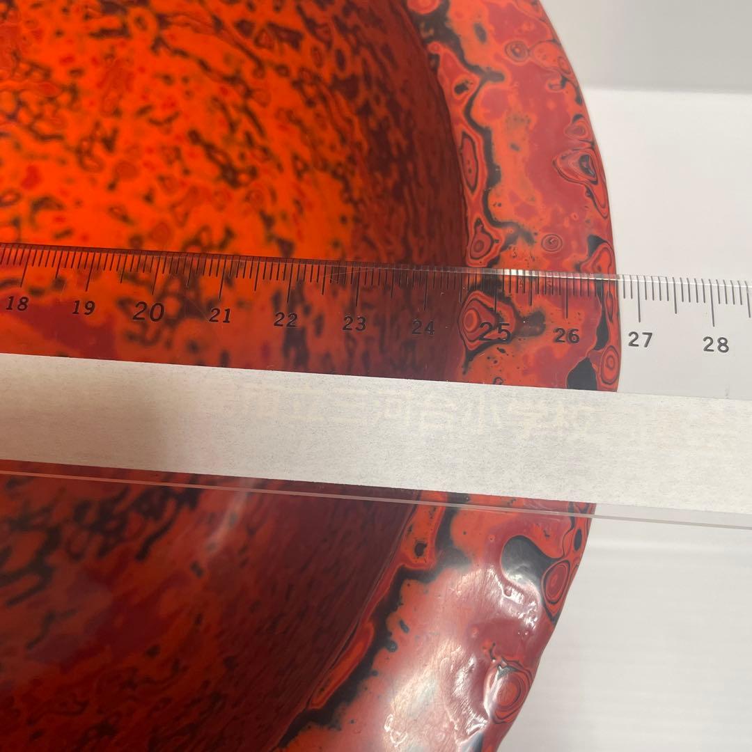 会津塗り　乾漆　内側23外側27