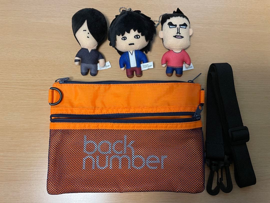 back number ぬいぐるみ3体+サコッシュセット
