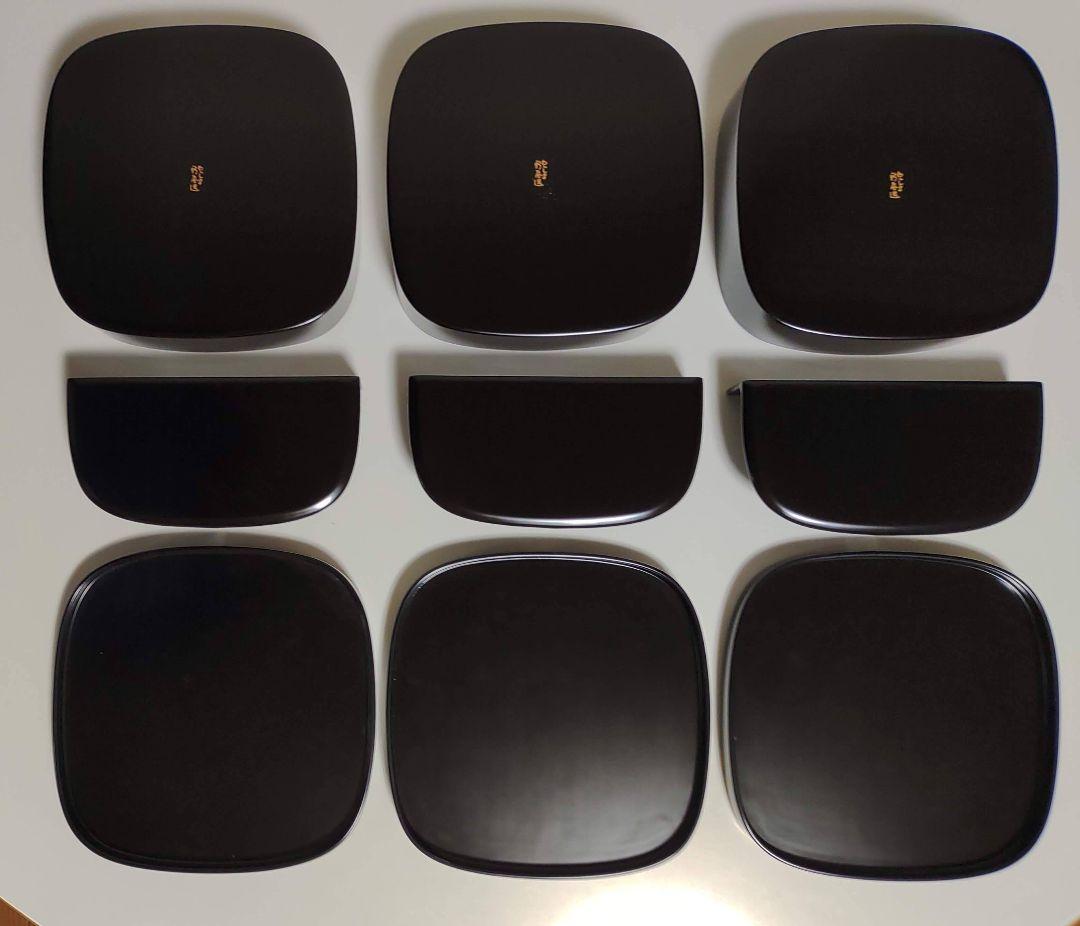 輪島塗　鉄仙蒔絵　おもてなし揃　3客セット