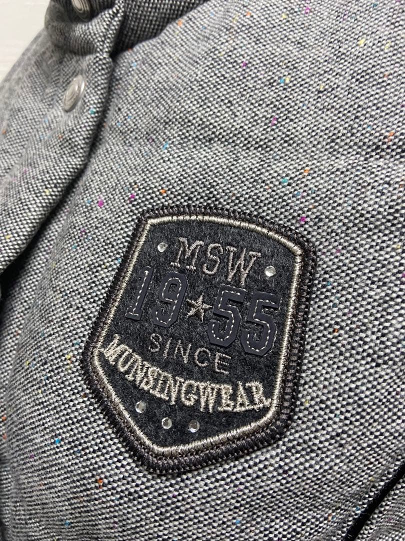 Munsing wear ミックスツイード　ダウンベスト　サイズM 美品☆