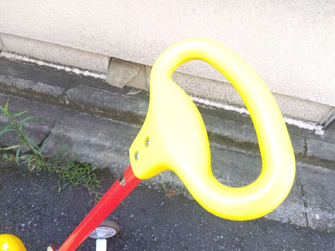 エアトス直接引き取りアンパンマン12インチ手押し舵つきハンドル幼児用自転車