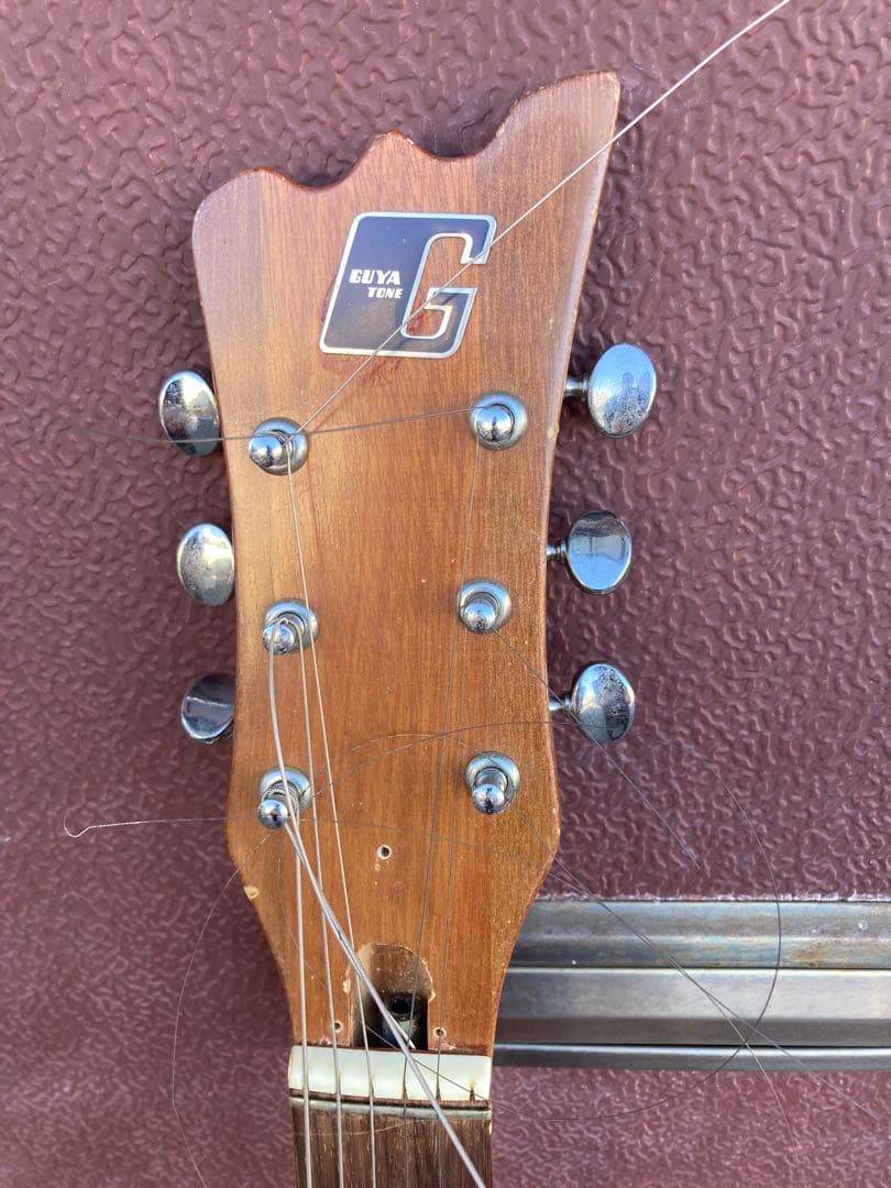 オレンジ マーブル エレキギター ハムバッカー