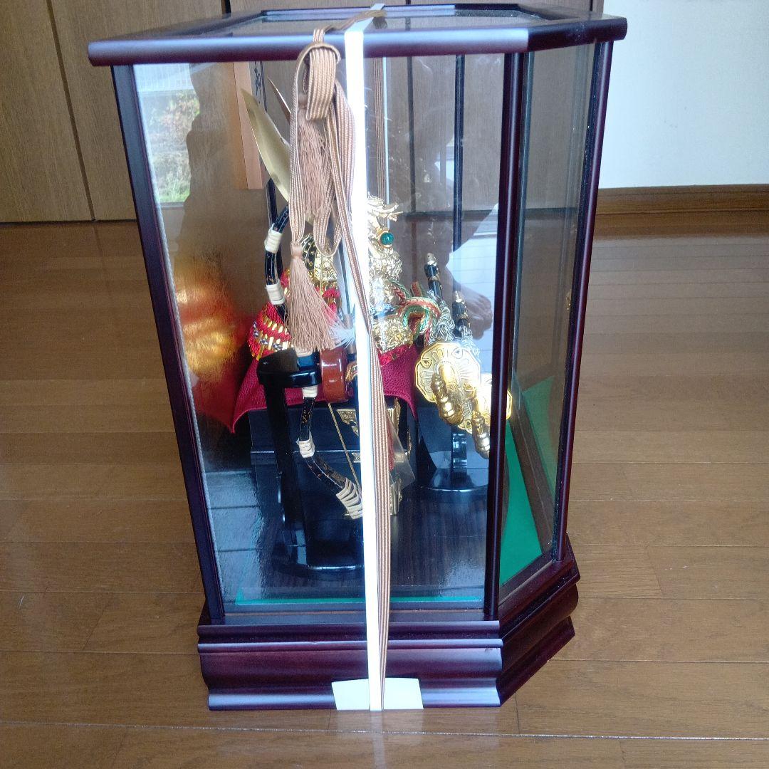 5月人形 豪華な兜飾り ガラスケース付き