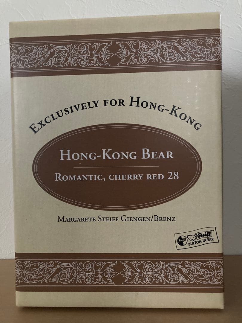 ぬいぐるみ HONG-KONG BEAR ROMANTIC CHERRY RED28