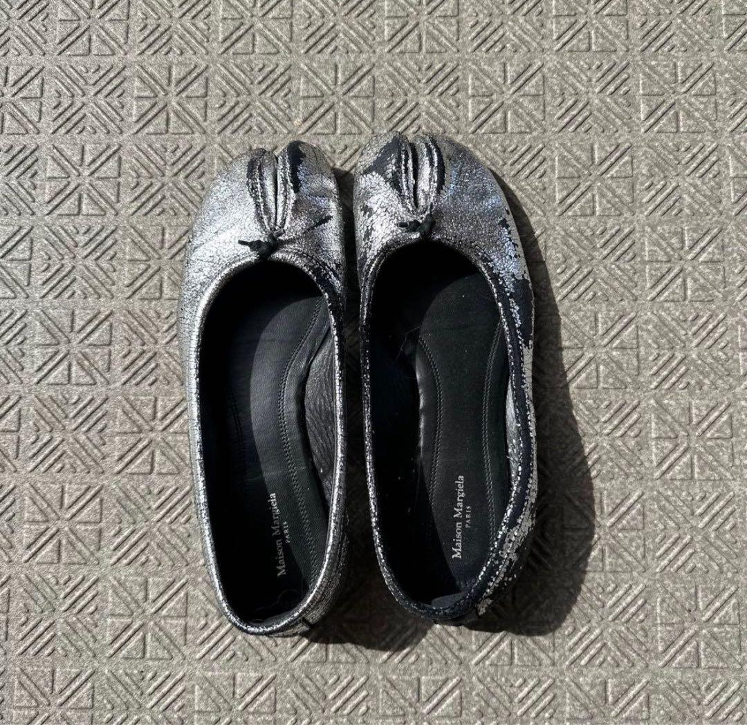 正規品 Maison Margiela TABI バレエ シルバー