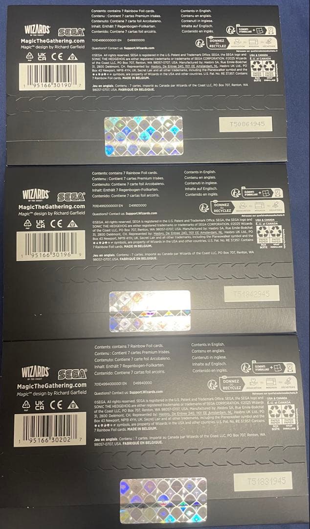 MTG Secret Lair SONIC Foil 英語版 3種セット