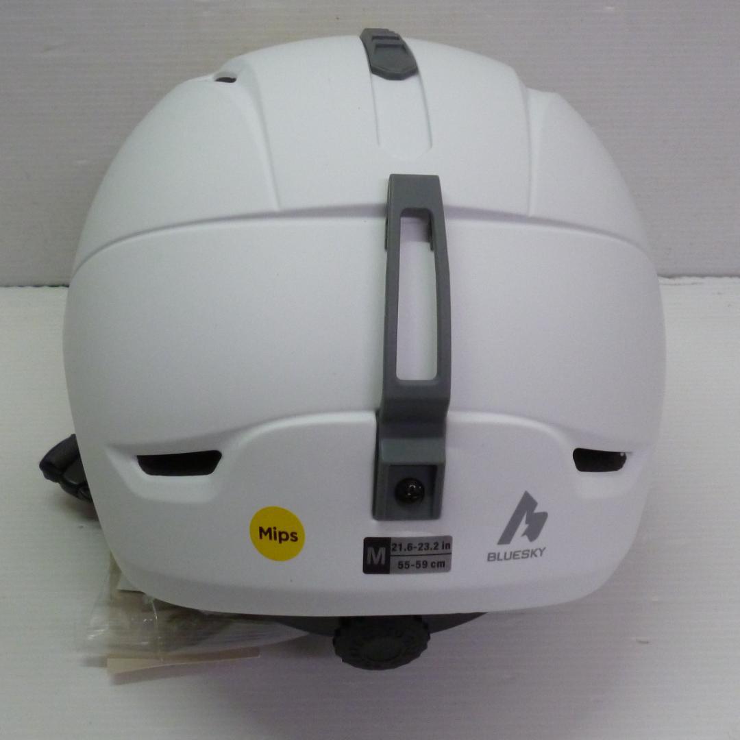 ブルースカイ 大人用スノーヘルメット MIPS搭載 ホワイト Mサイズ