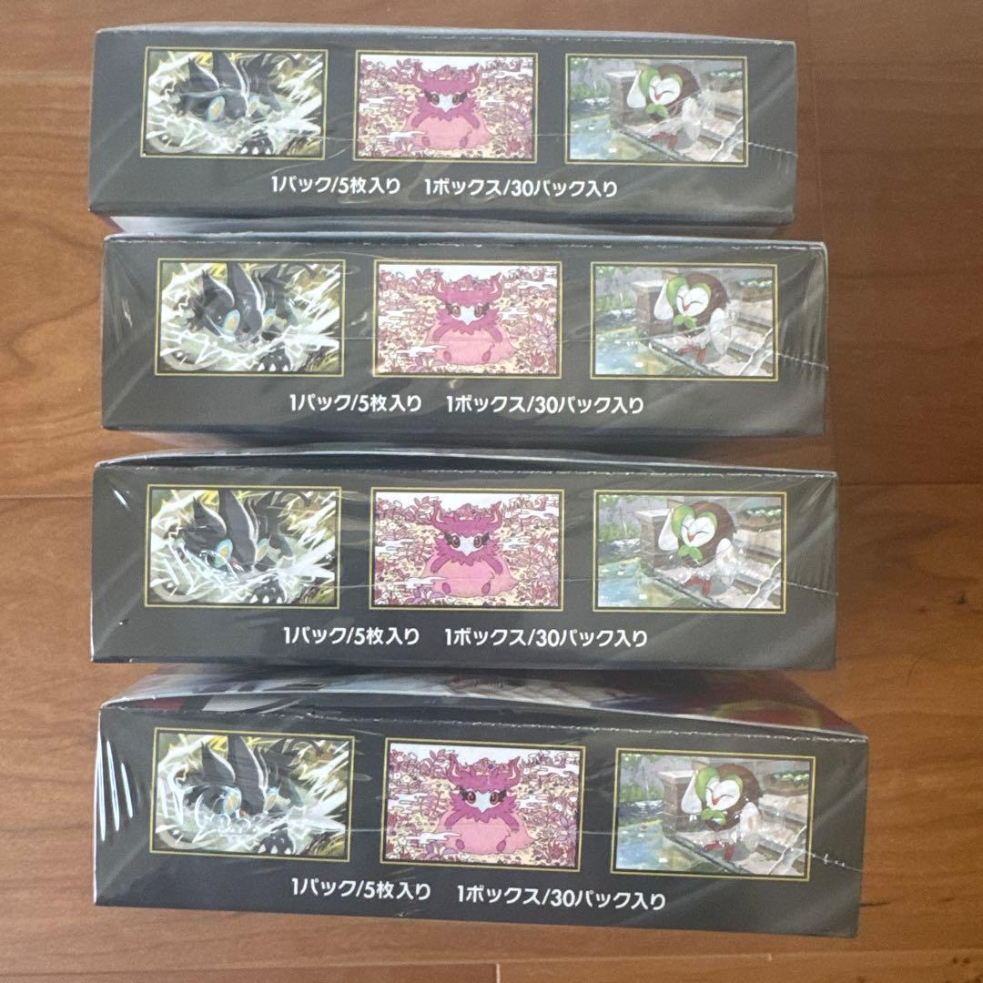 ポケモンカード⭐︎ムニキスゼロ4BOXシュリンク付き新品未開封