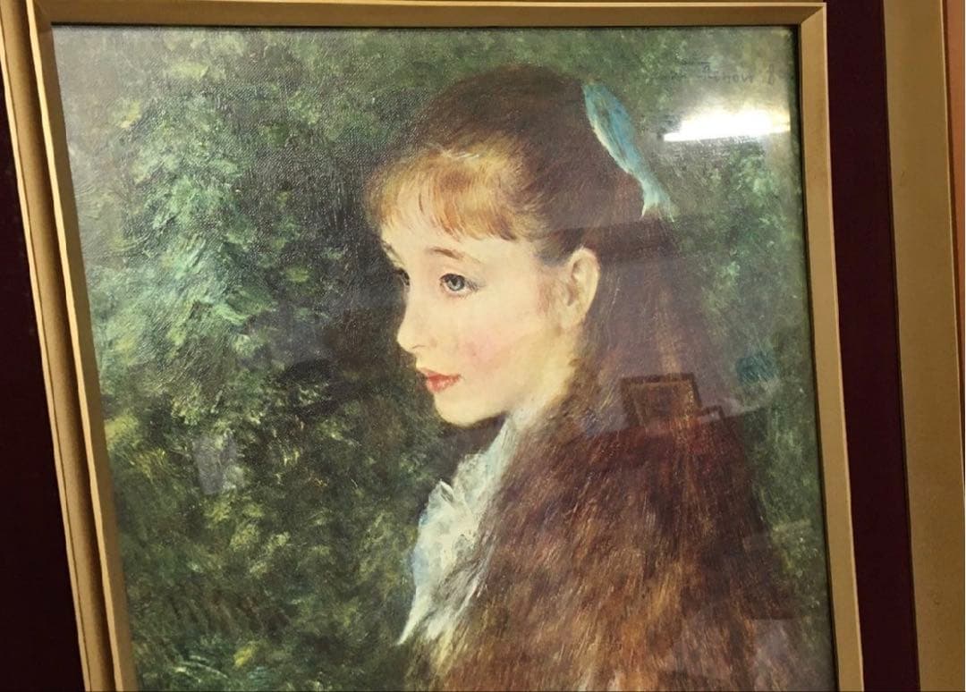 ルノワール イレーヌ・カーン・ダンヴェール嬢　油絵 複製画 可愛いイレーヌ嬢