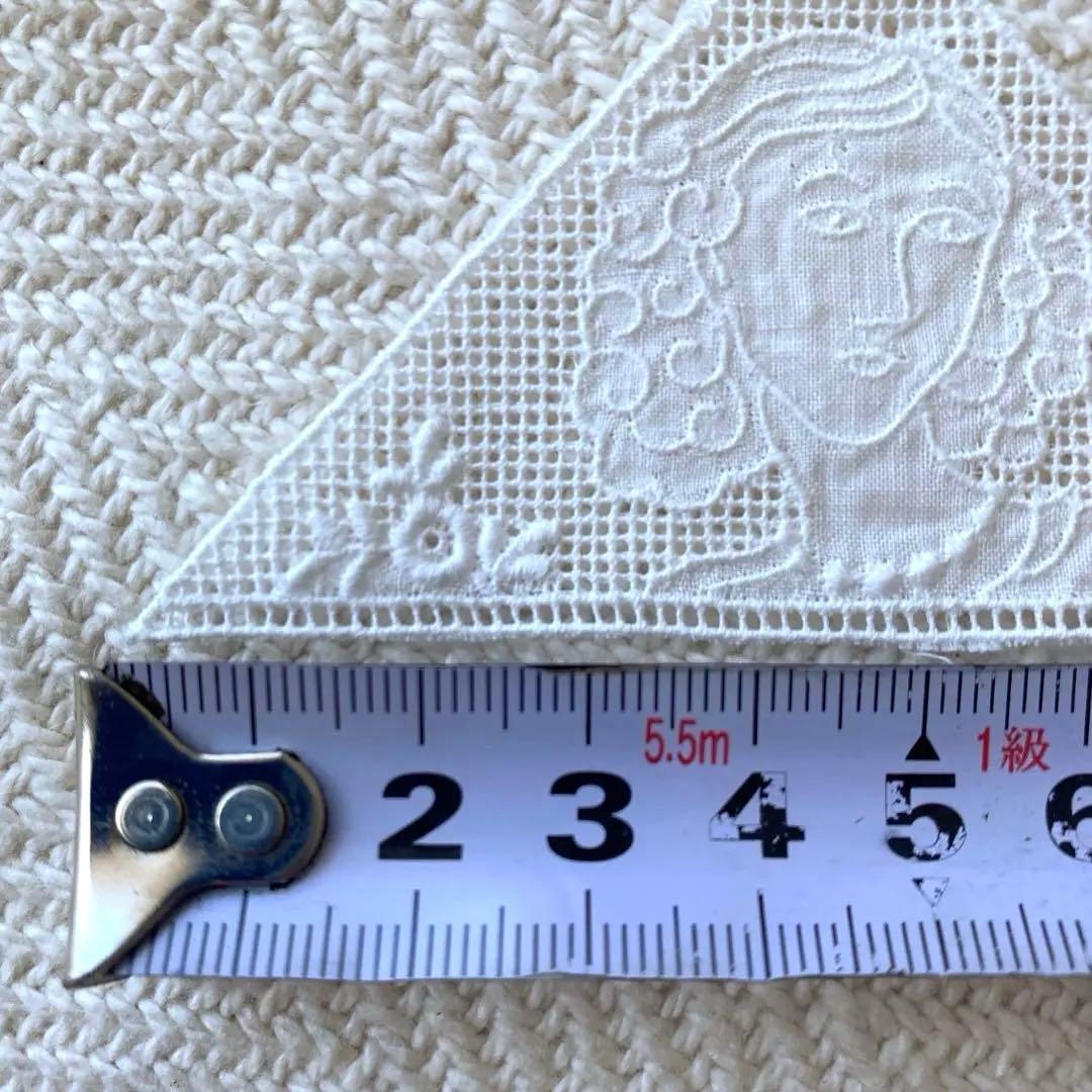 アンティークコットン レース刺繍 女性 三角パーツ マーガブ 16枚