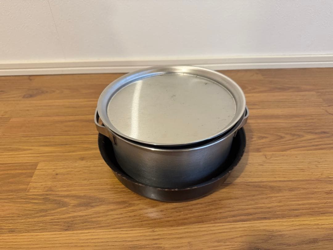 SOTO日本製 5点セット ステンレス 鍋 3+ザル+フライパン