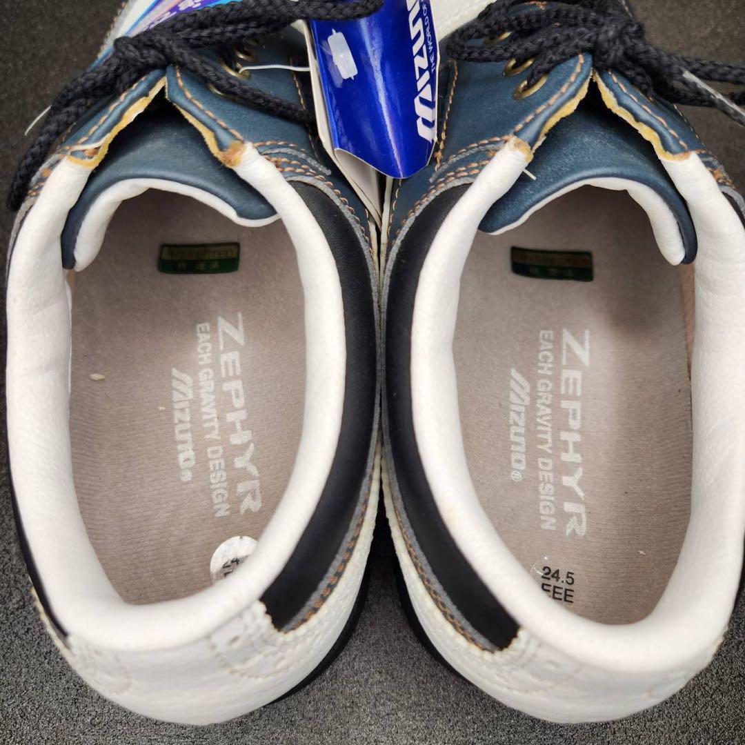 【新品、未使用】MIZUNO ミズノ　ゴルフシューズ　ウイングチップ　メダリオン
