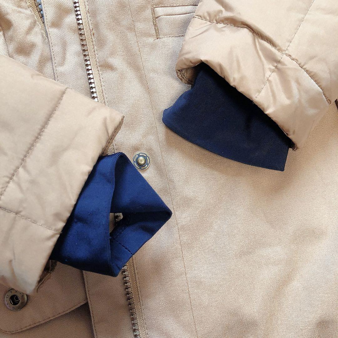 ベージュ ダウンジャケットとスノーボードパンツ セット　ROXY スキーウェア