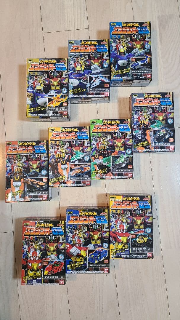 ミニプラ 炎神合体エンジンオーＧ９ コンプリート未開封【BOX付き】