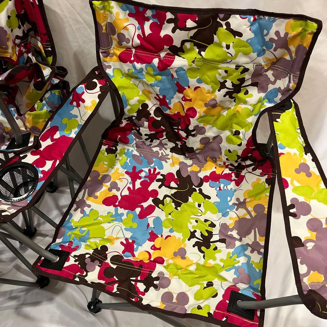 キャプテンスタッグ ラウンジチェアミッキーマウス 「カモフラージュ」 4脚セット