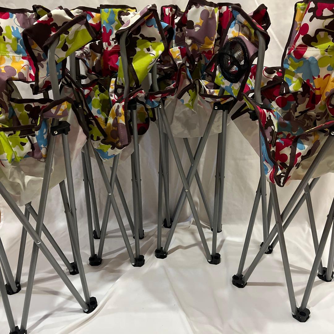 キャプテンスタッグ ラウンジチェアミッキーマウス 「カモフラージュ」 4脚セット