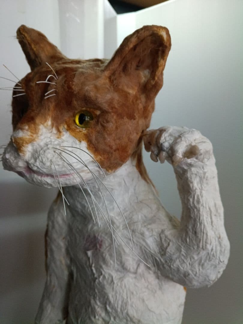 張り子作家　猫