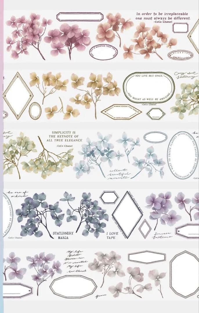 ⭐️SALE⭐️loidesign《詠花》海外マスキングテープ　マステ 【1713】