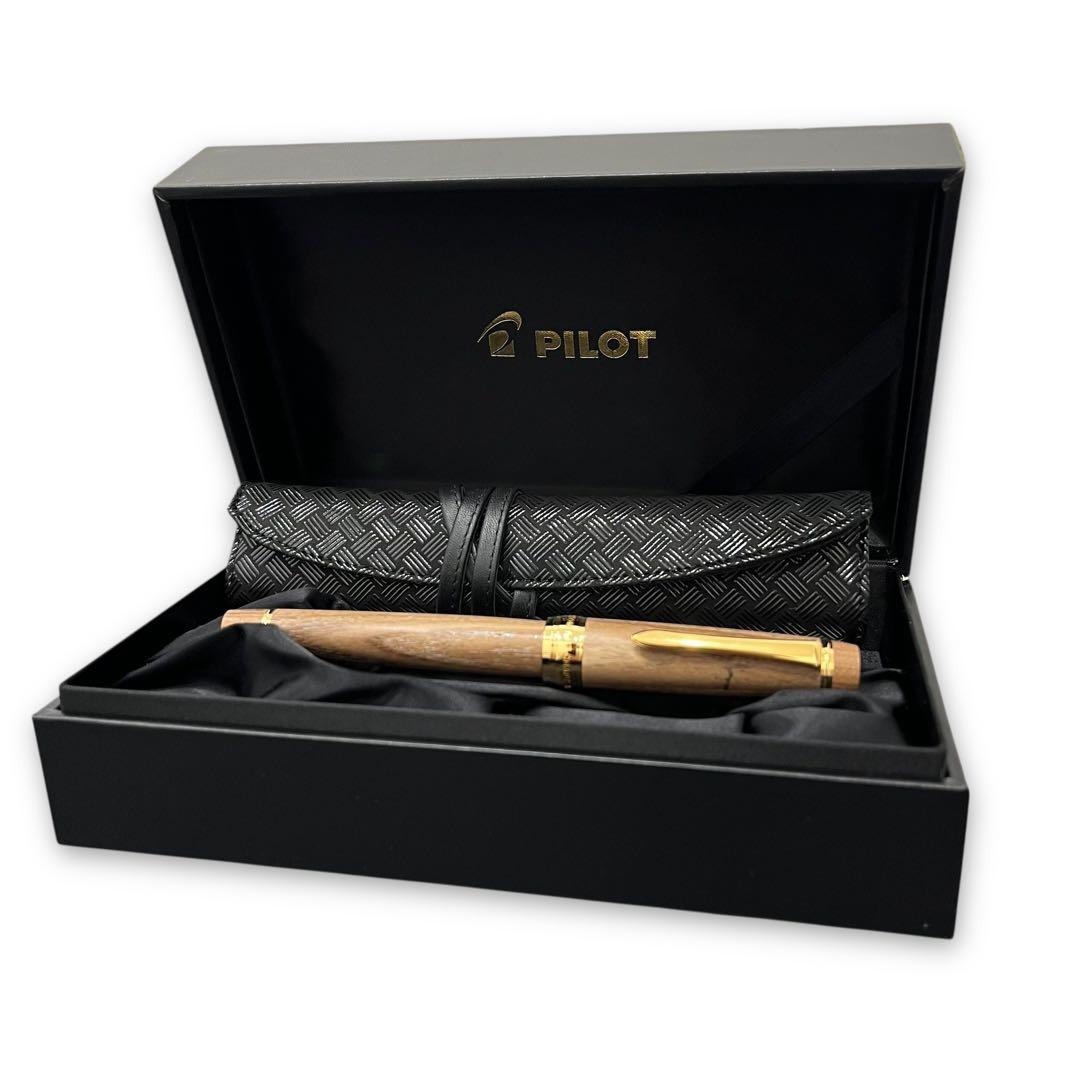 パイロット 槐 万年筆 ペン先 18K FKV-5MK-ME F印傳屋シース付き