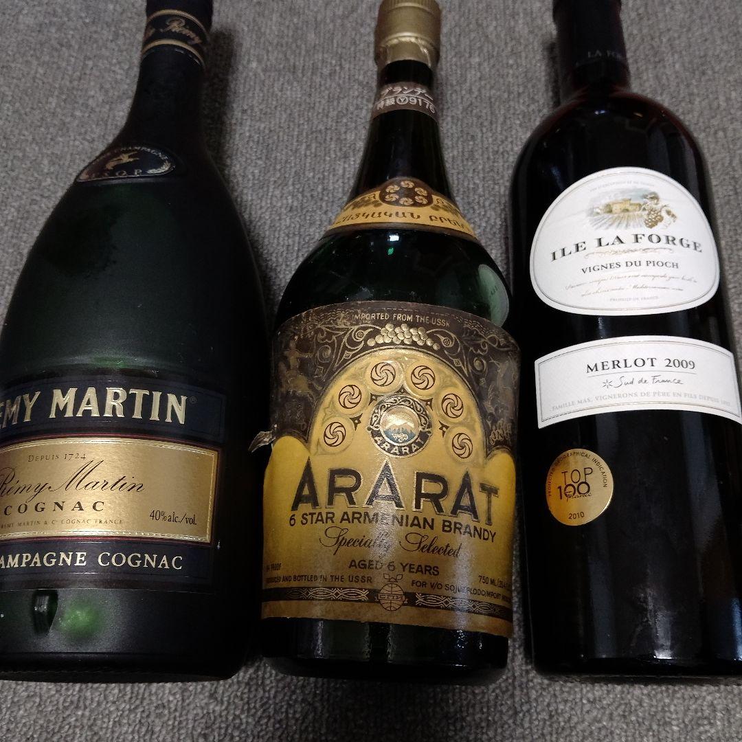 ワイン、ブランデー等6点セット