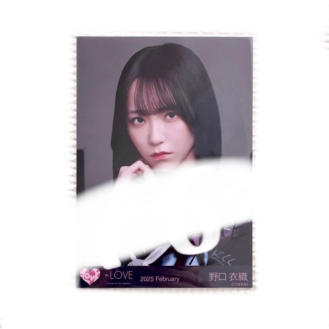 【匿名配送】イコラブ イコノイジョイ 黒セーラー 生写真 野口衣織 直筆 ヨリ