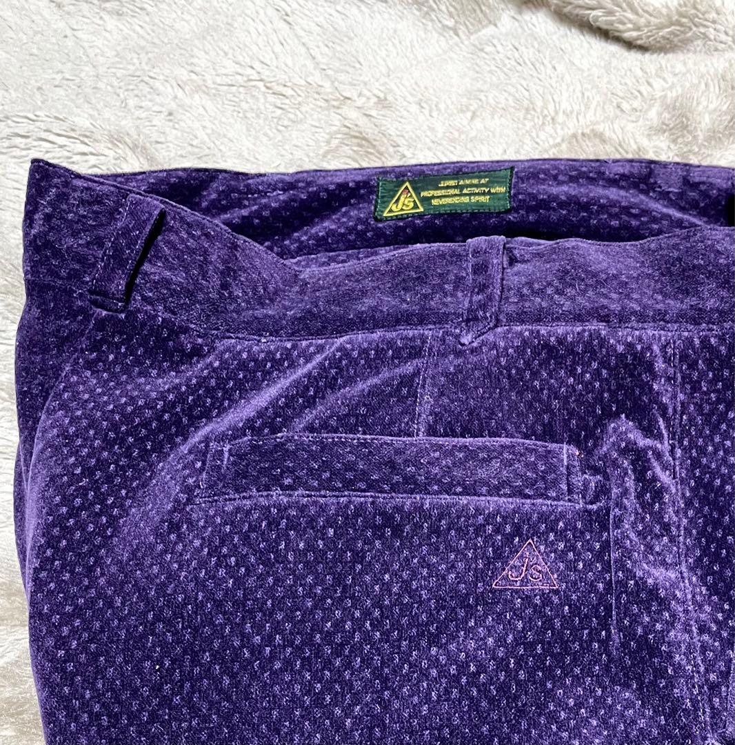 ジャンボ尾崎J’s 4タックパンツ＋ブラックポロシャツセット