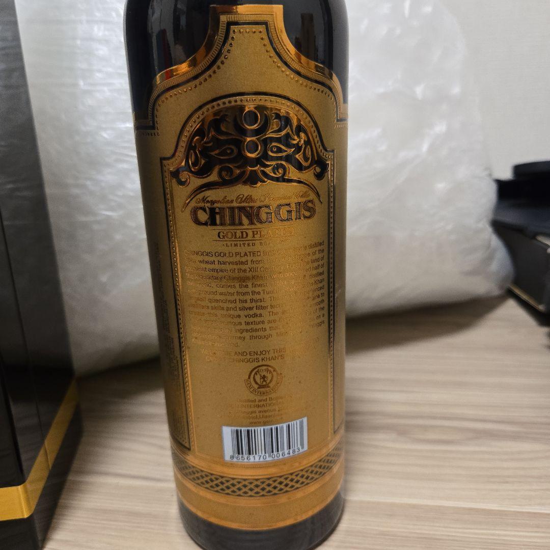 チンギスCHINGGIS GOLD PLATED高級ウォッカ