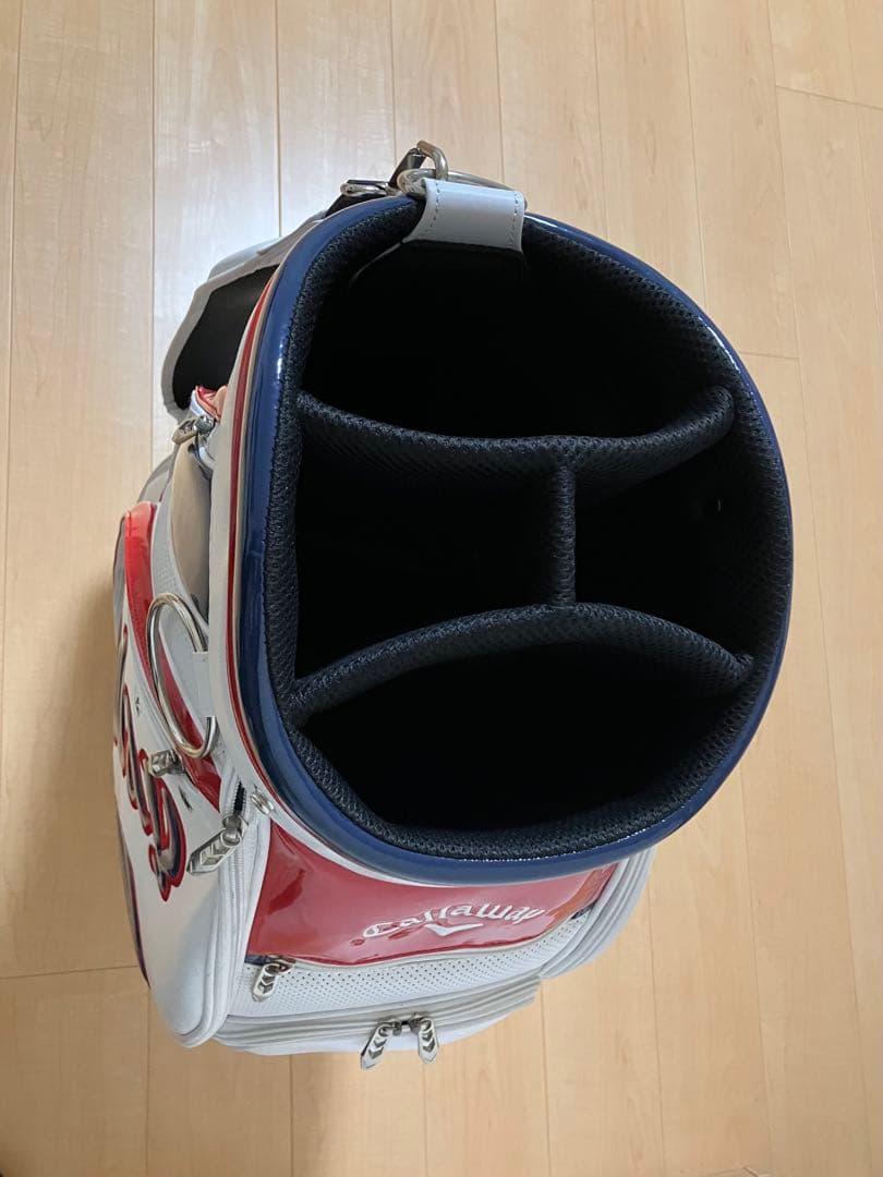 Callaway キャロウェイ キャディバッグ ホワイト/ネイビー/レッド