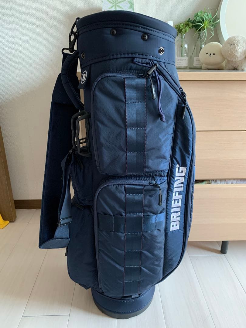 BRIEFING ネイビー キャディバッグ　CR-6 8.5型　美品
