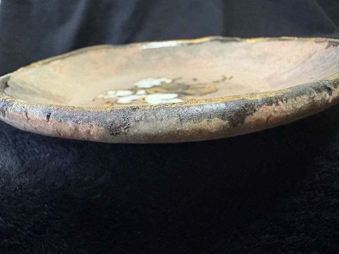 ❤️美品　村田陶苑(八塔亭ニ寧) 作家　手書き　小皿　童子　金彩　2セット