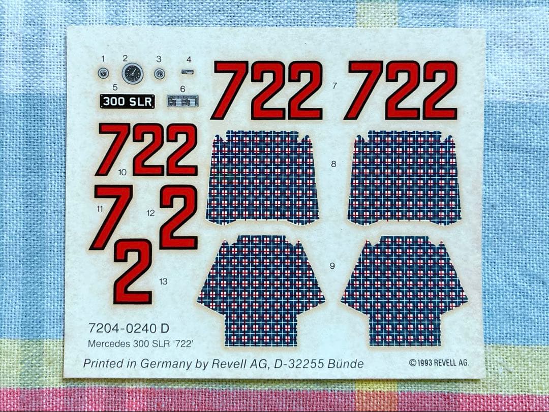 ヴィンテージ 絶版 Revell 1/24 メルセデス300SLR ミッレミリア