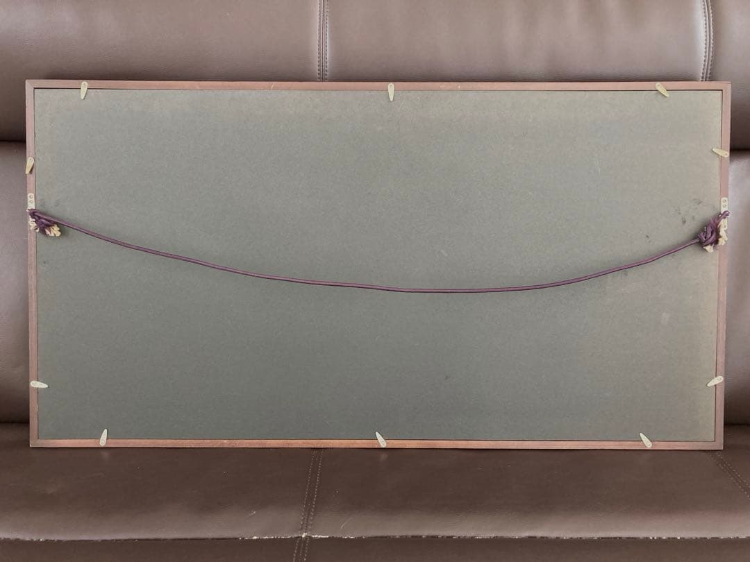 美品　戸塚刺繍　戸塚きく　初代作品　額　花　鳥　モダン