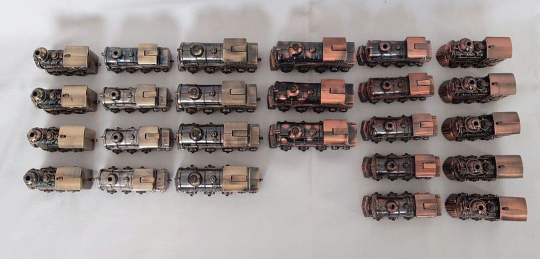 ヴィンテージライター 25個セット　卓上機関車 蒸気機関車 鉄道