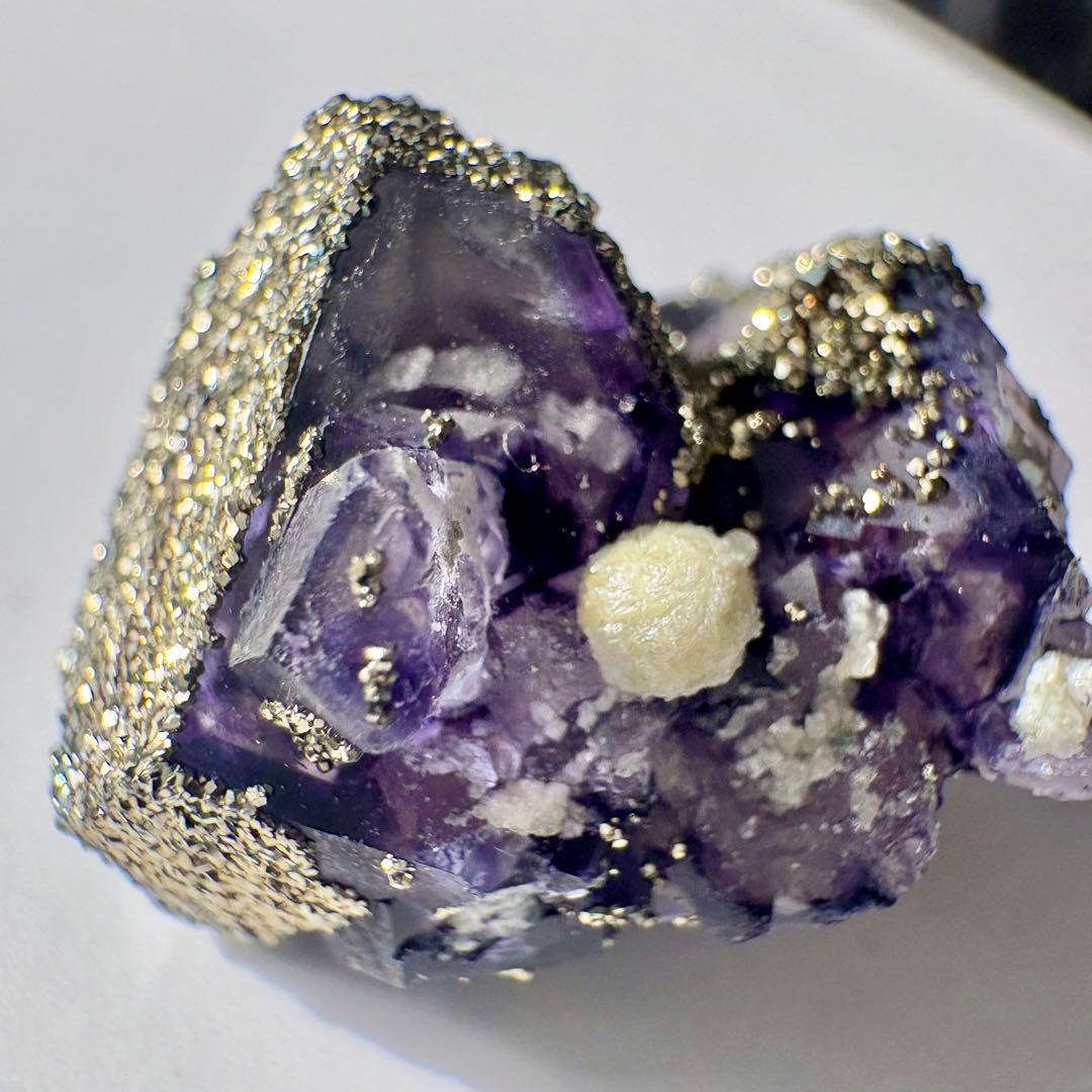 522 中国 内モンゴル産 レアタイプ フローライト&パイライト