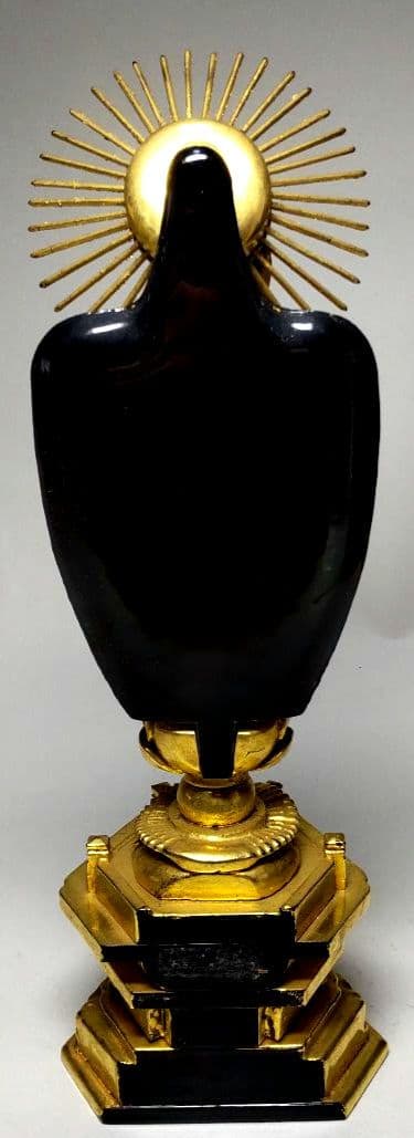 阿弥陀如来 木彫り仏像 純金箔押