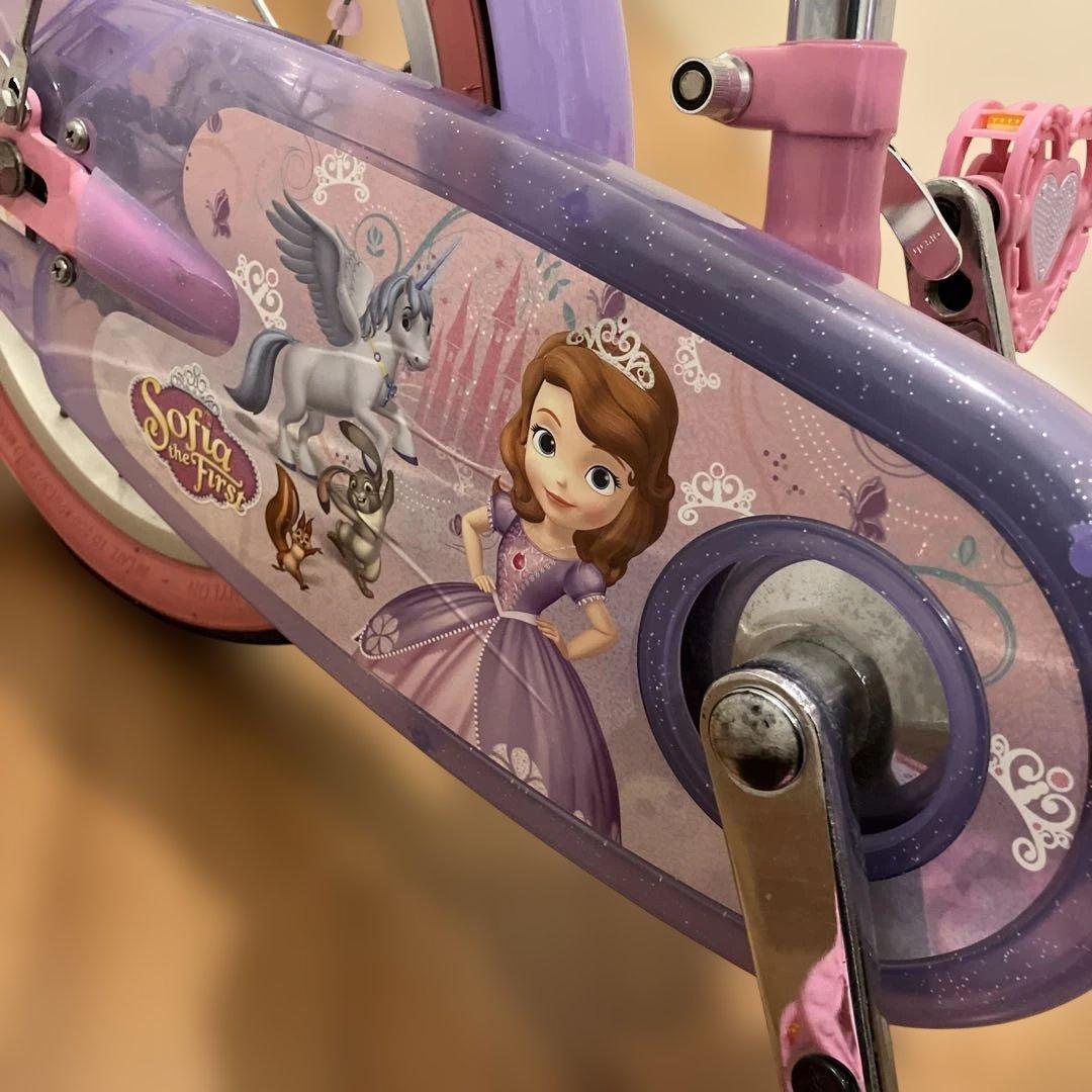 小さなプリンセスソフィア　自転車　16インチ　ピンクパープル