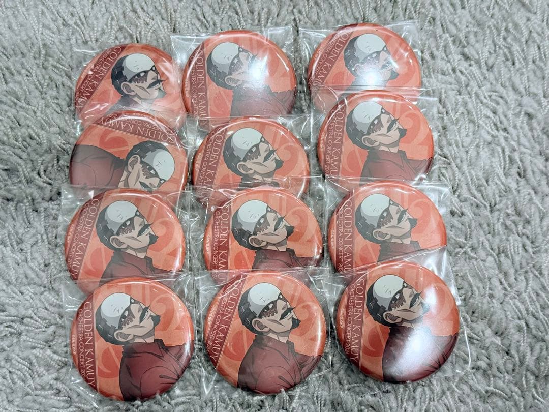 ゴールデンカムイ　鶴見中尉(鶴見篤四郎) 黄金缶バッジ　オケコン缶バッジ