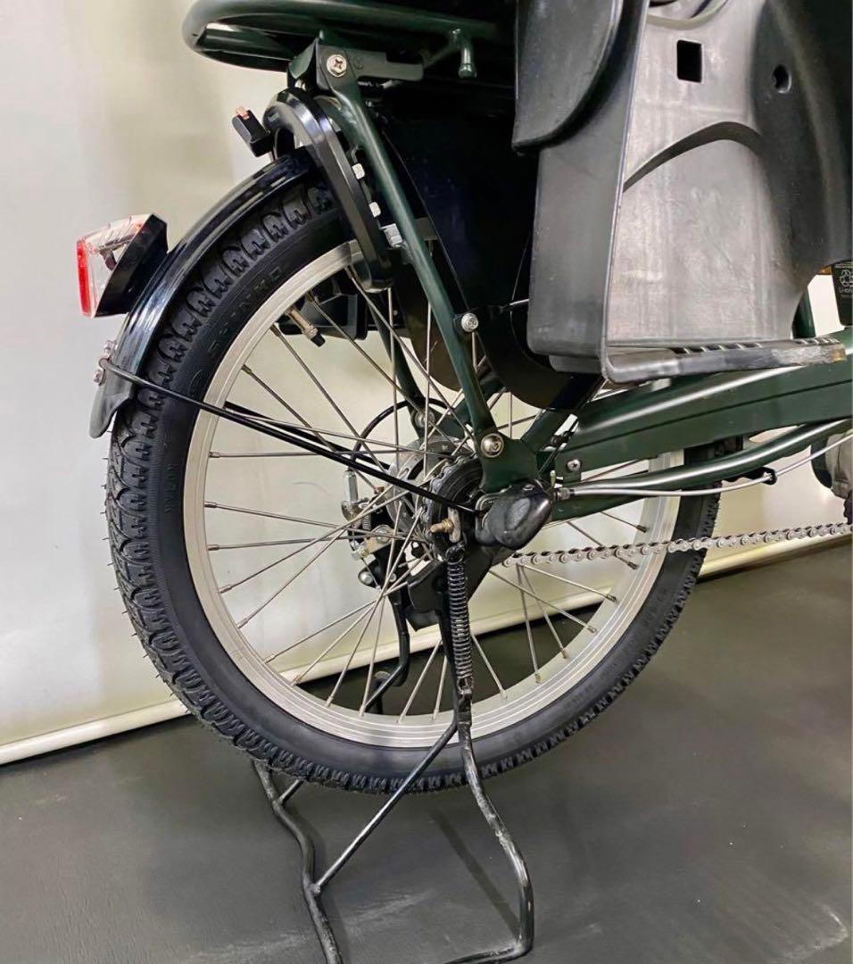 1年保証 新型　パナソニック　ギュットミニ　子供乗せ　カーキ　電動アシスト自転車