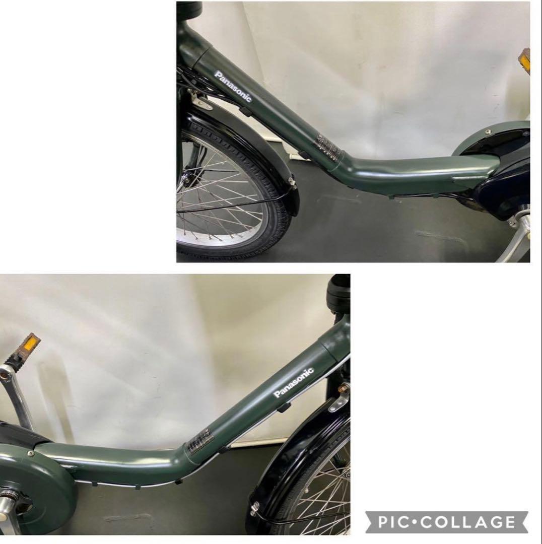 1年保証 新型　パナソニック　ギュットミニ　子供乗せ　カーキ　電動アシスト自転車