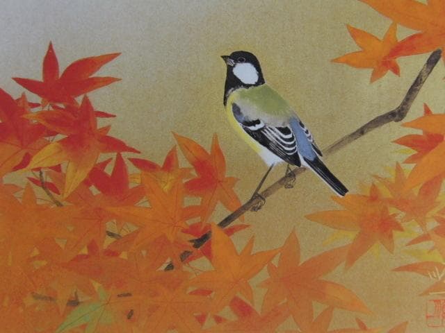 後藤順一、【秋彩】、希少画集画より、状態良好、新品高級額装付