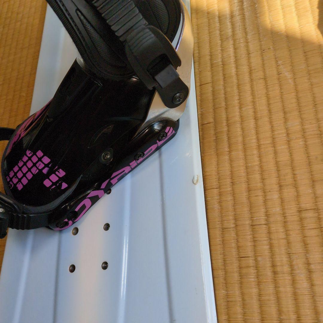 HAZMAT　スノーボード ホワイト ブルー　3点セット☆