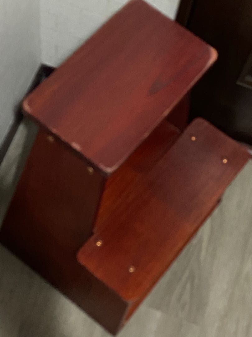 木製 踏み台 収納付き 飾り台 無垢材 アンティーク 昭和レトロ ヴィンテージ