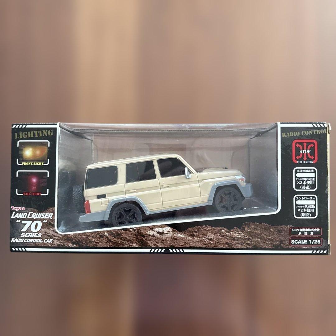 貴重品☆トヨタ承認 ランドクルーザー70 ラジコン ミニカー 1/25スケール