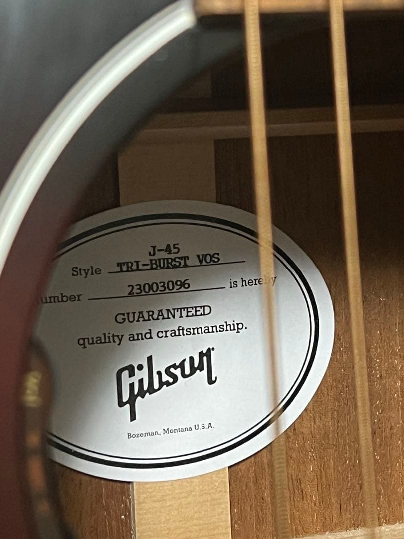 すみさん専用　GibsonJ-45 Standard Tri-Burst VOS