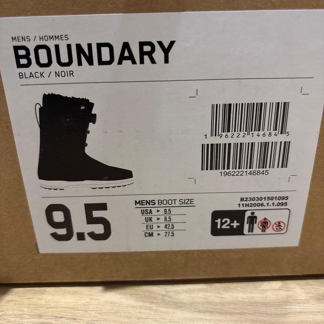 25モデル K2 BOUNDARY BLACK /9.5(27.5cm)