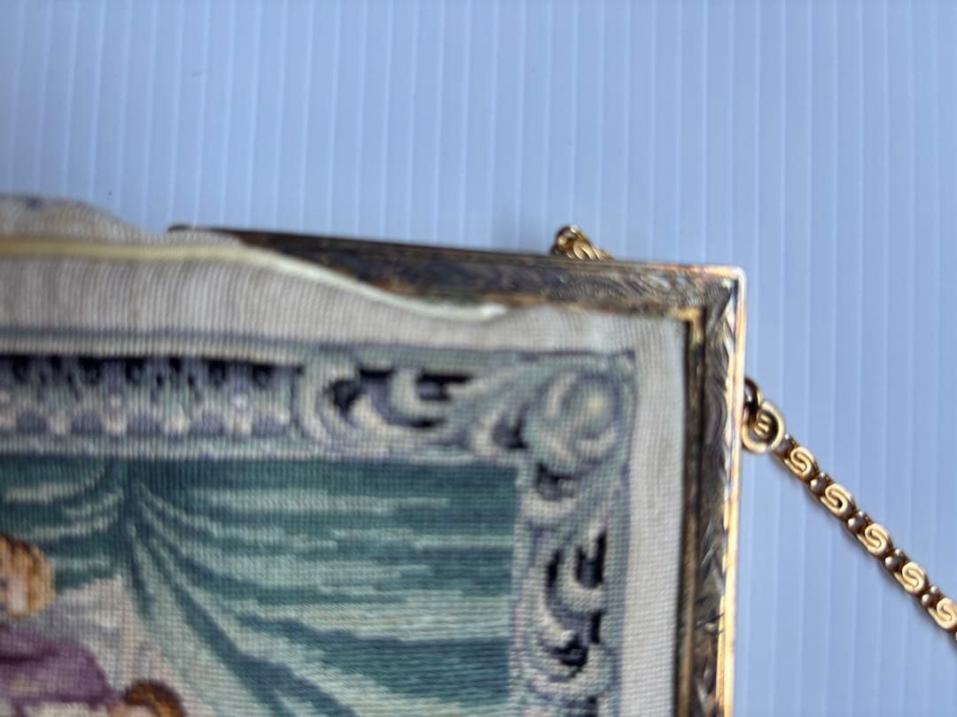 ヴィンテージ刺繍ハンドバッグ