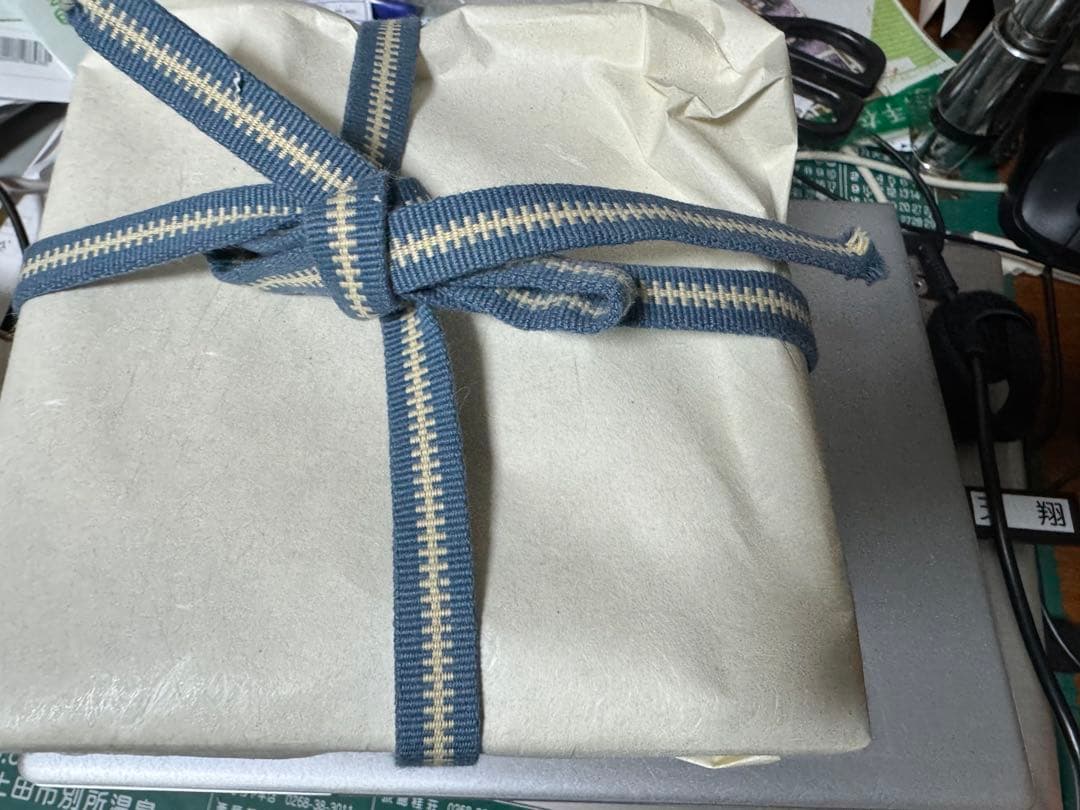 南口閑粋作　乾山秋草茶碗　共箱