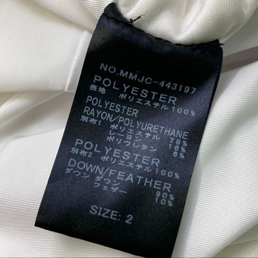 サイズ2 MUTA MARINE ムータマリンダウン長袖ワンピース ホワイト