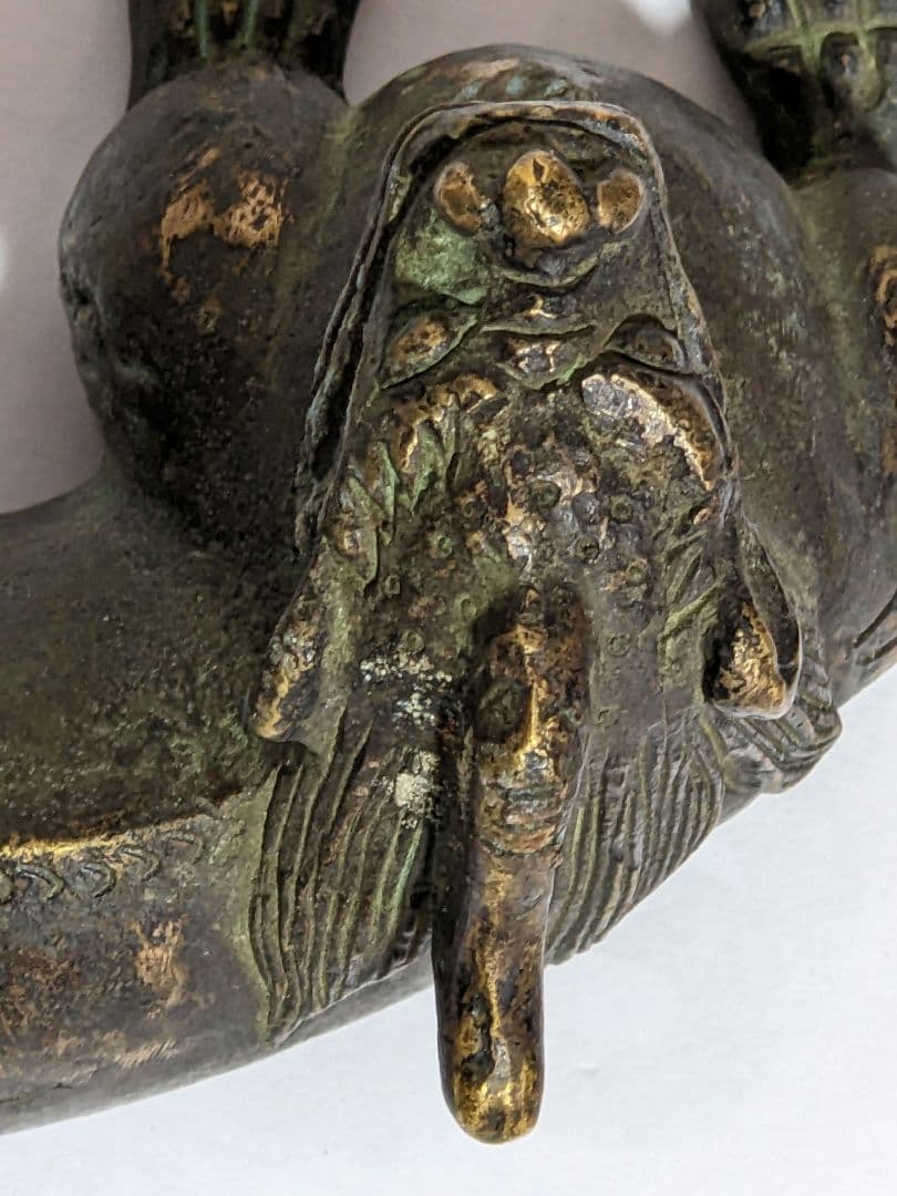 ♦唐物 中国 古玩 古美術品 麒麟形 文鎮 文房四宝 宣徳銅 骨董品